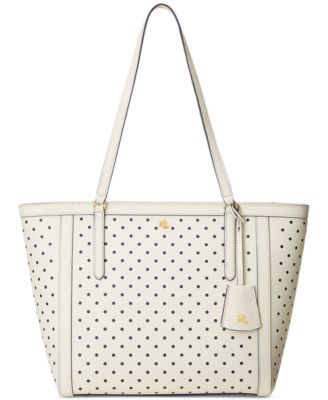 Lauren Ralph Lauren - Clare Crosshatch Leather Medium Tote