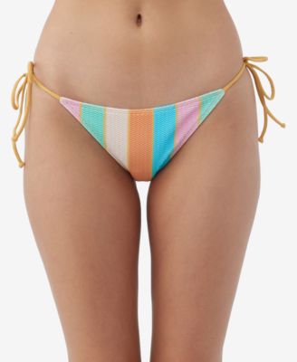 O'Neill - Juniors' Mayan Striped Maracas Side-Tie Bikini Bottoms
