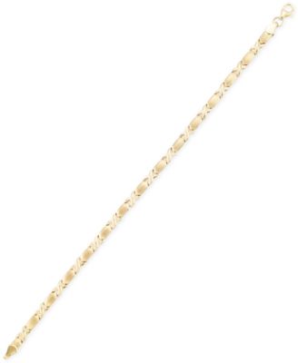 Italian Gold - XO Bracelet in 10k Gold