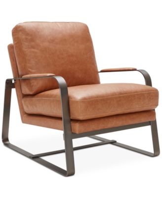 Furniture - Jenelle Leather Accent Chair, Only at Macy's