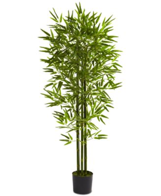 Nearly Natural - 5' Artificial Bamboo UV-Resistant Indoor/Outdoor Tree