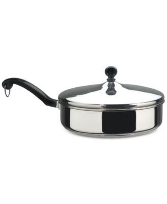 Farberware - Classic Series Stainless Steel 2.75-Qt. Saut&eacute; Pan & Lid