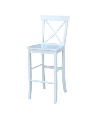 International Concepts - X-Back Bar height Stool - 30" Seat Height