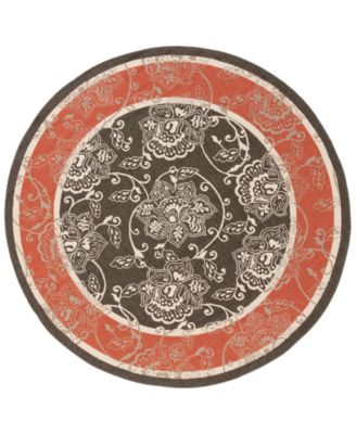 Surya - Alfresco ALF-9592 Black 5'3" Round Area Rug