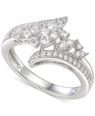 Macy's - Cubic Zirconia Statement Ring in Sterling Silver