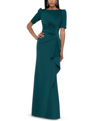 XSCAPE - Petite Puff-Sleeve Gown