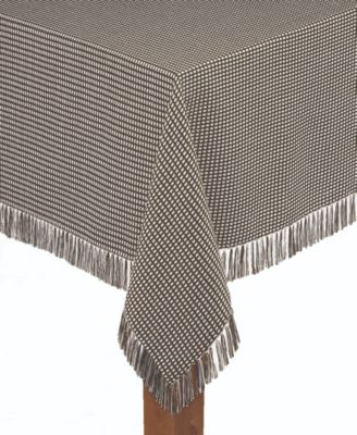 Lintex - Homespun Chocolate 100% Cotton Tablecloth 70" Round