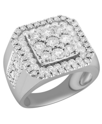 Macy's - Men's Diamond Cluster Ring (3 ct. t.w.)