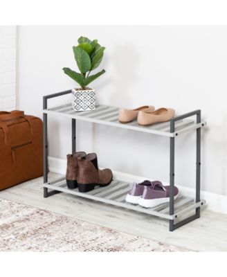 Honey Can Do - 2-Tier Tubular Metal Shoe Rack