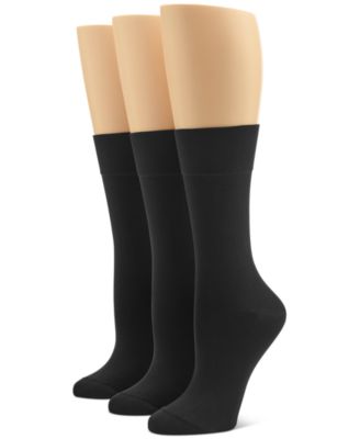 Hue - Women's 3-Pk. Ultra-Smooth Crew Socks