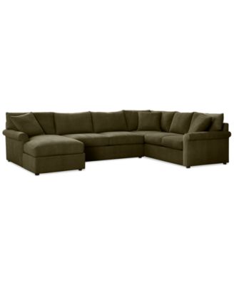 Furniture - 3-Pc. Fabric Sectional Chaise Sofa