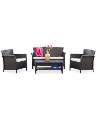 Noble House - Aldin 4-Pc. Conversation Set, Quick Ship