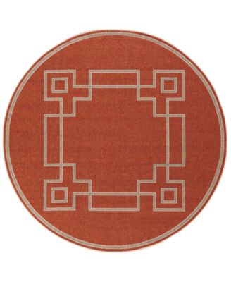 Surya - Alfresco ALF-9631 Rust 8'9" Round Area Rug