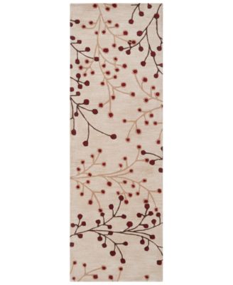 Surya - Athena ATH-5053 Burgundy 2'6" x 8' Runner Area Rug