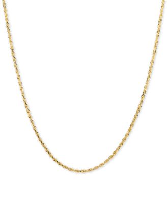Macy's - Glitter Rope 24" Chain Necklace in 14k Gold
