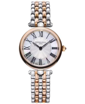 Frederique Constant - Women's Swiss Art Deco Two-Tone Stainless Steel Bracelet Watch 30mm