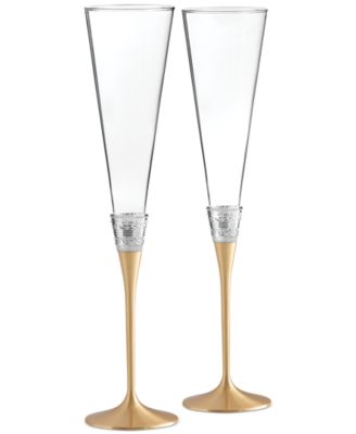 Vera Wang Wedgwood - With Love Gold Toasting Flute Pair