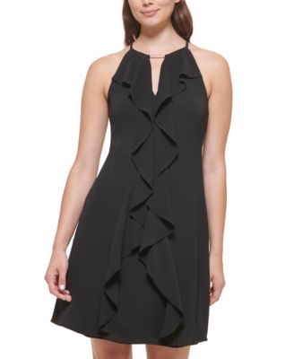 PUMA testing122 - Halter-Neck Ruffle Dress