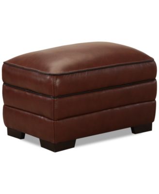 Furniture - Myars Leather Ottoman