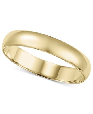 Macy's - 14k Gold Ring, 4mm Wedding Band