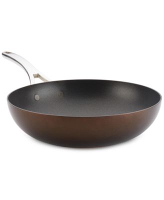 Anolon - Nouvelle Copper Luxe Sable Hard-Anodized Non-Stick Stir Fry Pan