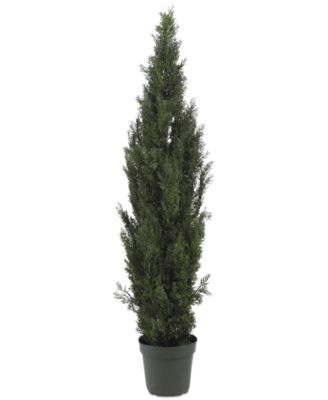 Nearly Natural - 6' Indoor/Outdoor Artificial Mini Cedar Pine Tree