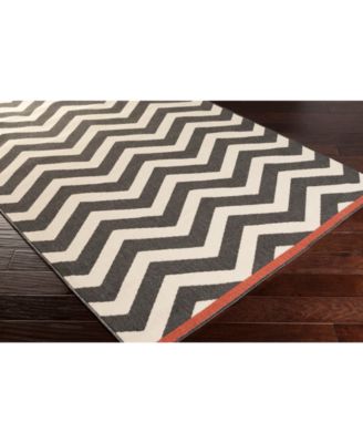 Surya - Alfresco ALF-9646 Black 7'3" Round Area Rug
