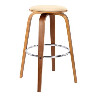 Armen Living - Harbor 26" Swivel Backless Counter Stool, Quick Ship