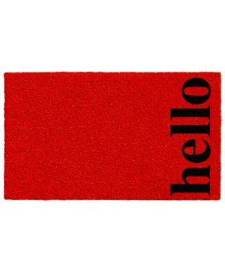 Home & More - Vertical Hello 24" x 36" Coir/Vinyl Doormat