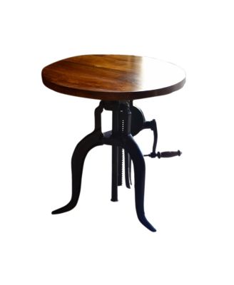Carolina Classics - Reilly Adjustable Crank Accent Table, Quick Ship