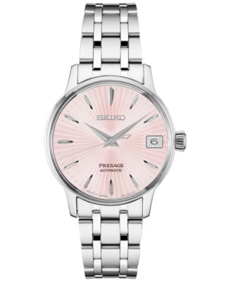 Seiko - Women's Automatic Presage Stainless Steel Bracelet Watch 29mm