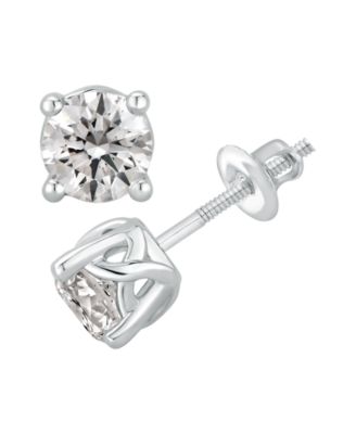 GIA Certified Diamonds - GIA Certified Diamond Stud Earrings (2 ct. t.w.) in 14K White Gold