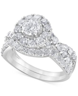 Macy's - Diamond Bridal Set (2 ct. t.w.) in 14k White Gold
