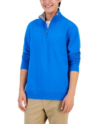 Club Room - Men's Regular-Fit Stretch 1/4-Zip Tech Fleece Sweatshirt