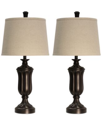 StyleCraft - Set of 2 Madison Round Table Lamps