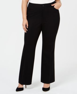 Anne Klein - Plus Size Wide-Leg Trousers