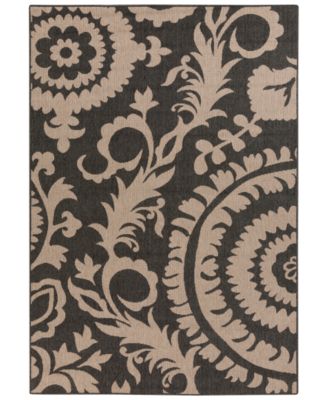 Surya - Alfresco ALF-9615 Black 3' x 5'6" Area Rug