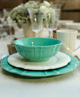Euro Ceramica - Chloe Turquoise Dinnerware Collection