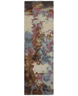 Oriental Weavers - Galaxy 21905 Blue/Brown 2'6" x 8' Runner Area Rug