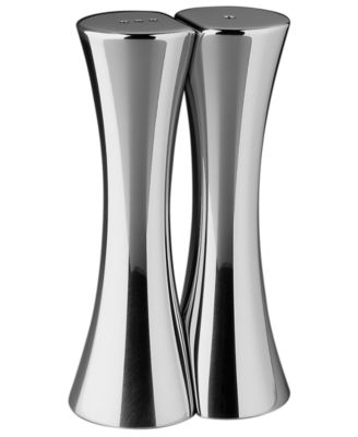 Nambé - "Kissing" Salt and Pepper Shakers