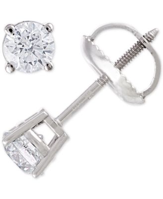 Macy's - Certified Diamond Stud Earrings (1/2 ct. t.w.) in 14k Gold