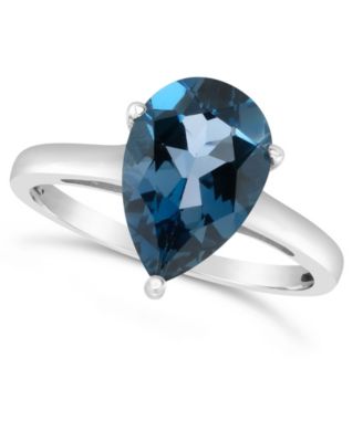 Macy's - London Blue Topaz (3-1/3 ct. t.w.) Ring in Sterling Silver
