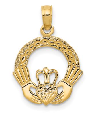 Macy's - Claddagh Charm Pendant in 14K Gold