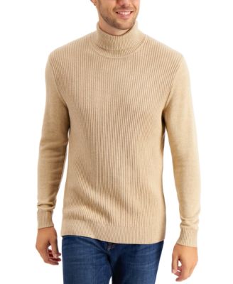 Club Room - Men's Textured Cotton Turtleneck Sweater