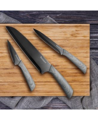 Hampton Forge - Raintree Ash 3-Pc. Knife Set with Blade Guards