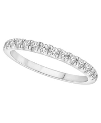 Macy's - Certified Diamond 1/4 ct. t.w. Pave Band in 14K White Gold or Yellow Gold