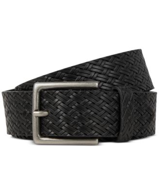 Jack & Jones - Men's Jacseye Woven Leather Belt