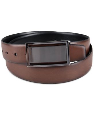 Alfani - Men's Reversible Cut-Out Plaque Belt