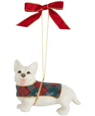 Spode - Tartan Corgi Ornament