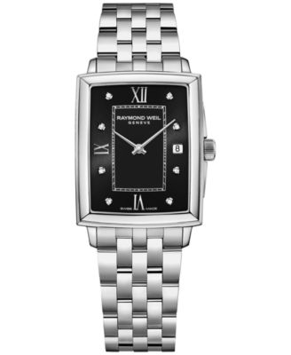 Raymond Weil - Women's Swiss Toccata Diamond (1/4 ct. t.w.) Stainless Steel Bracelet Watch 23mm